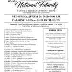 2021 TWHBEA NATIONAL FUTURITY SCHEDULE